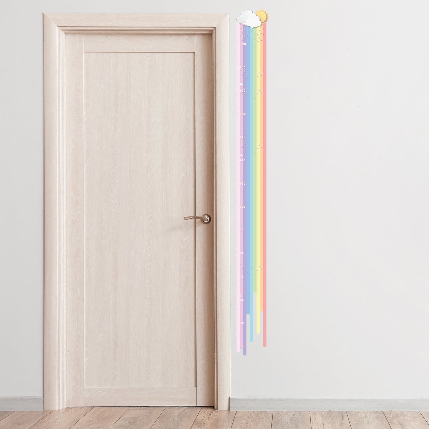 Rainbow design - Height chart