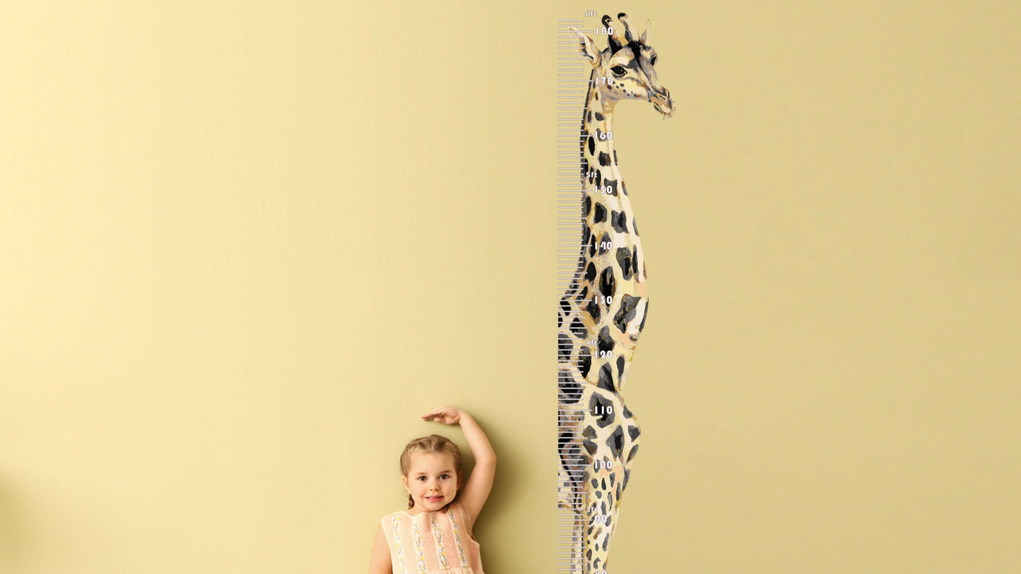 Giraffe height chart