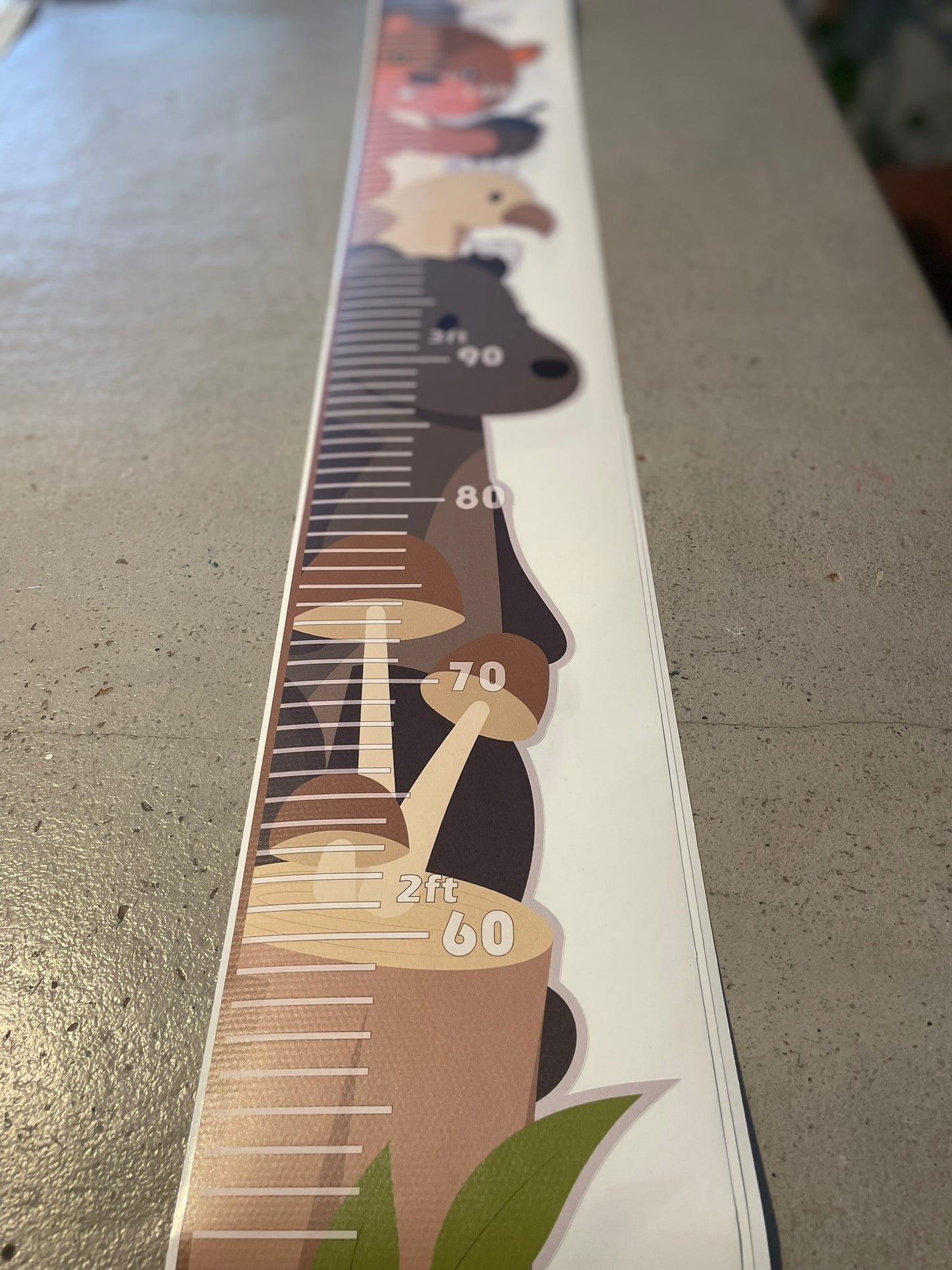 Forest animal design - Height chart