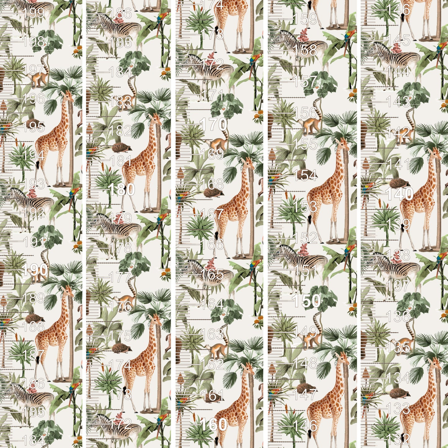 Giraffe design - Door frame height chart