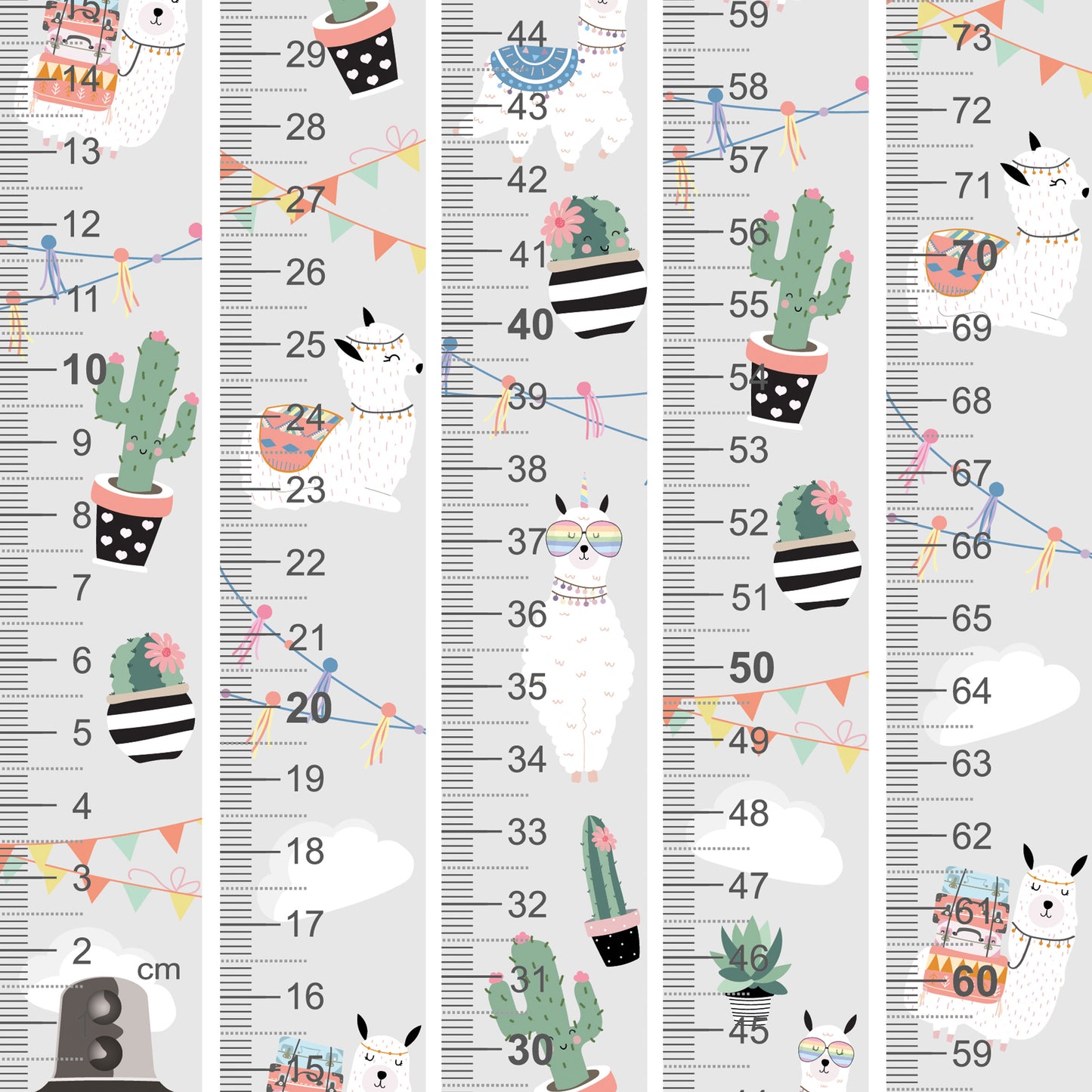 Llama design - Door frame height chart