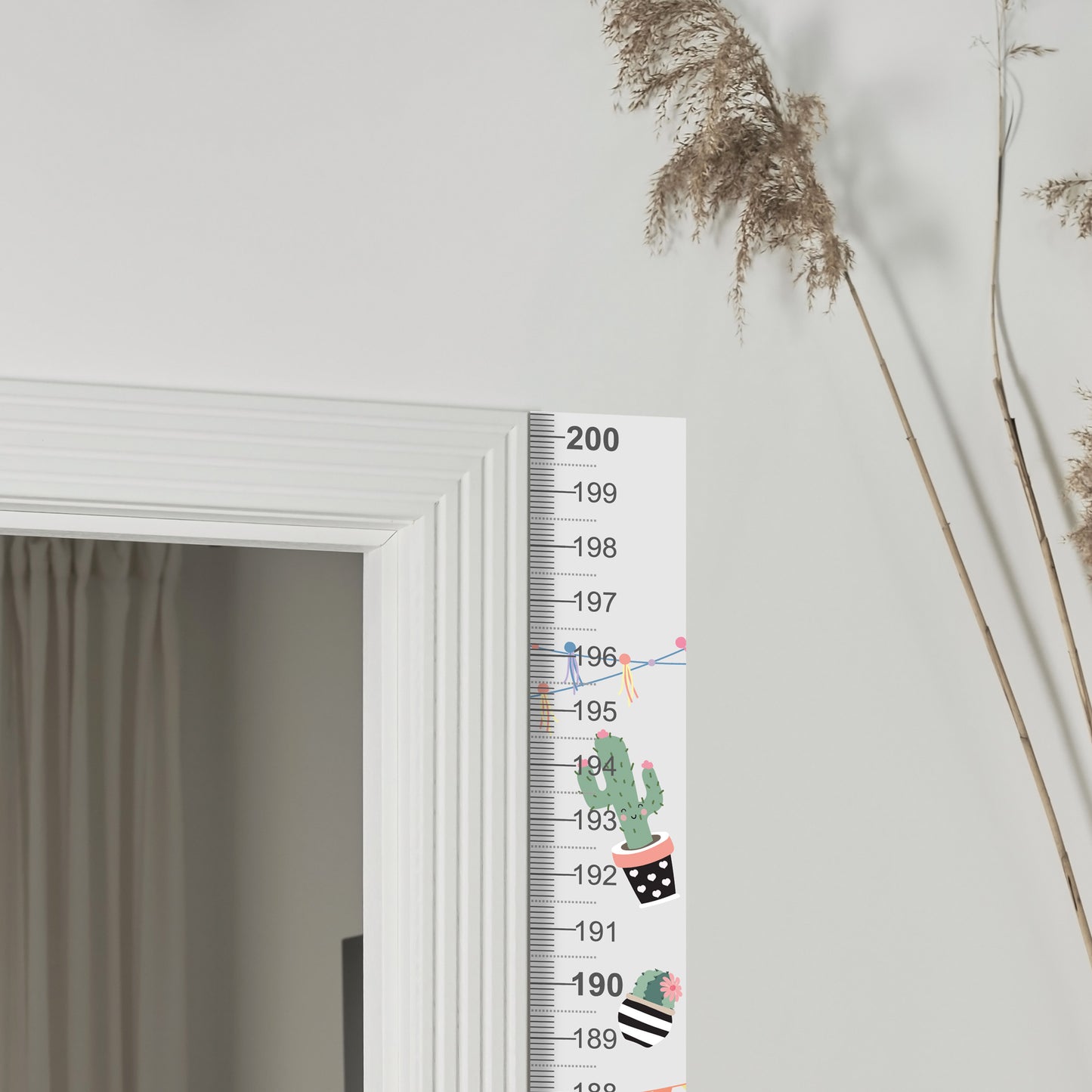 Llama design - Door frame height chart