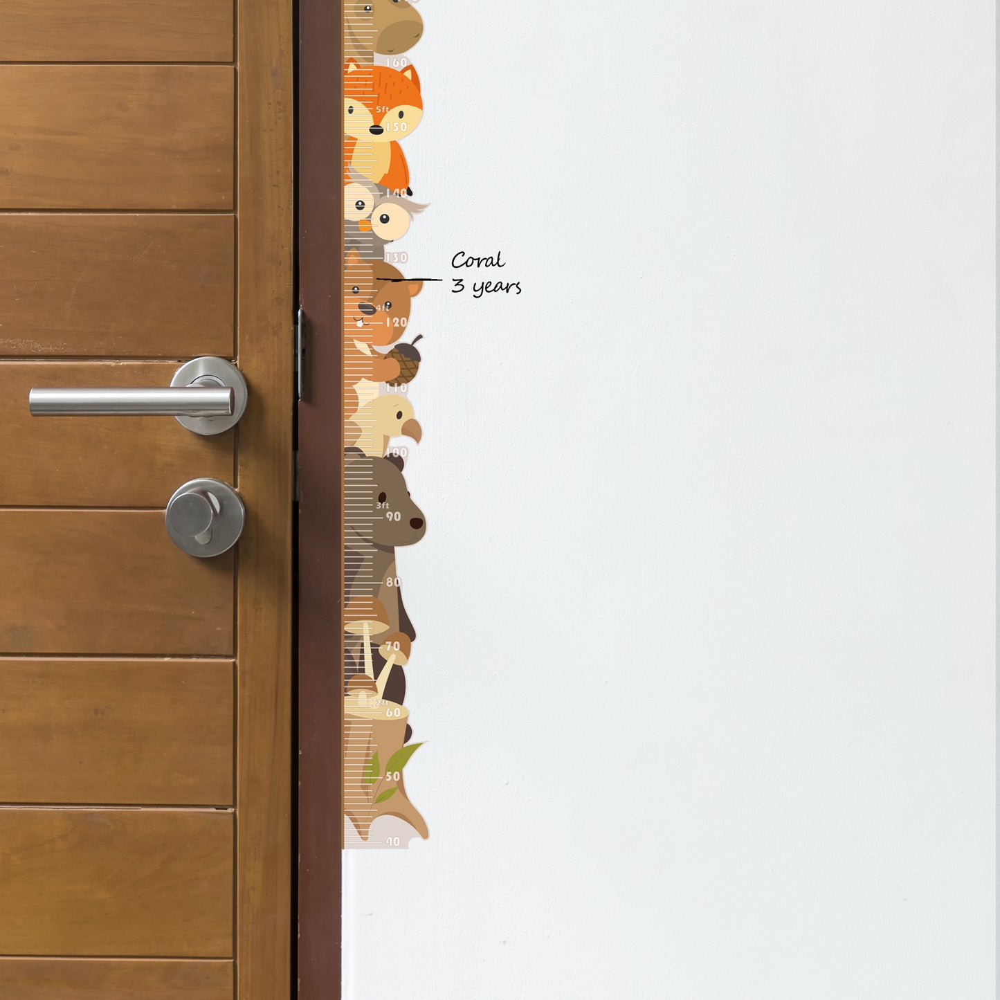 Forest animal design - Height chart