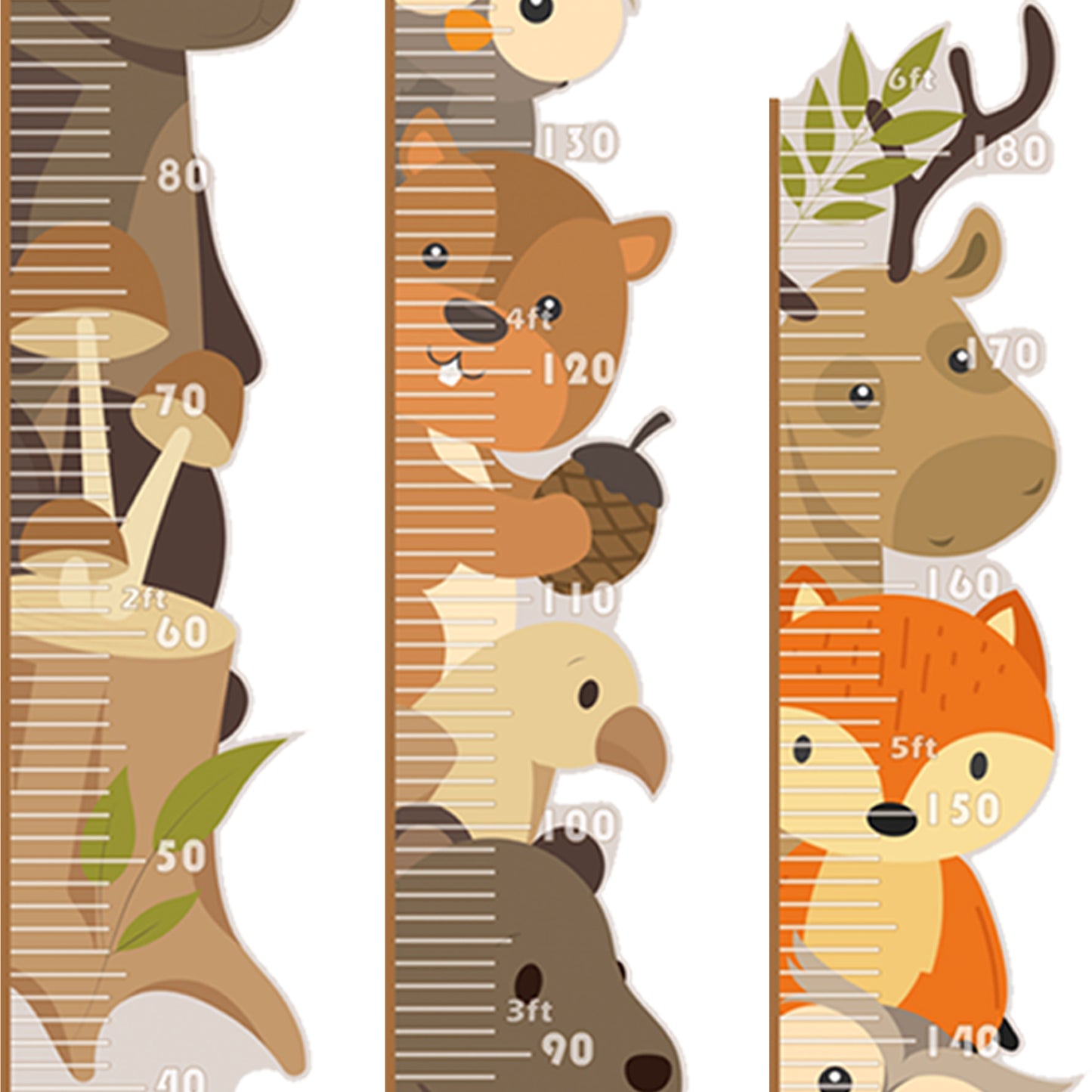 Forest animal design - Height chart