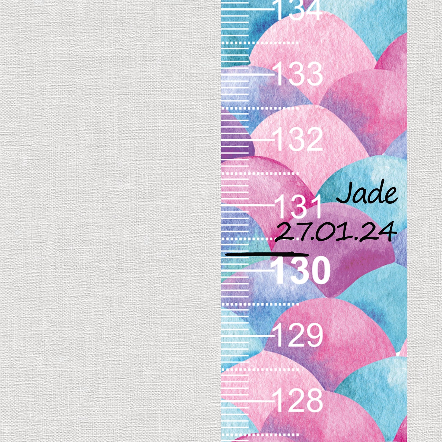 Mermaid design - Door frame height chart