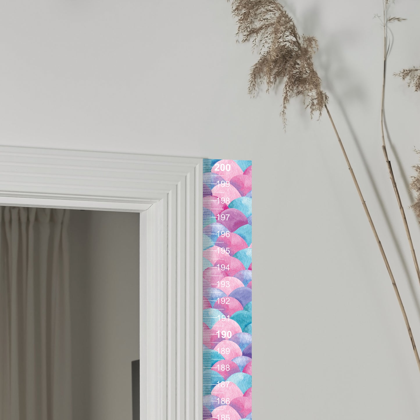 Mermaid design - Door frame height chart