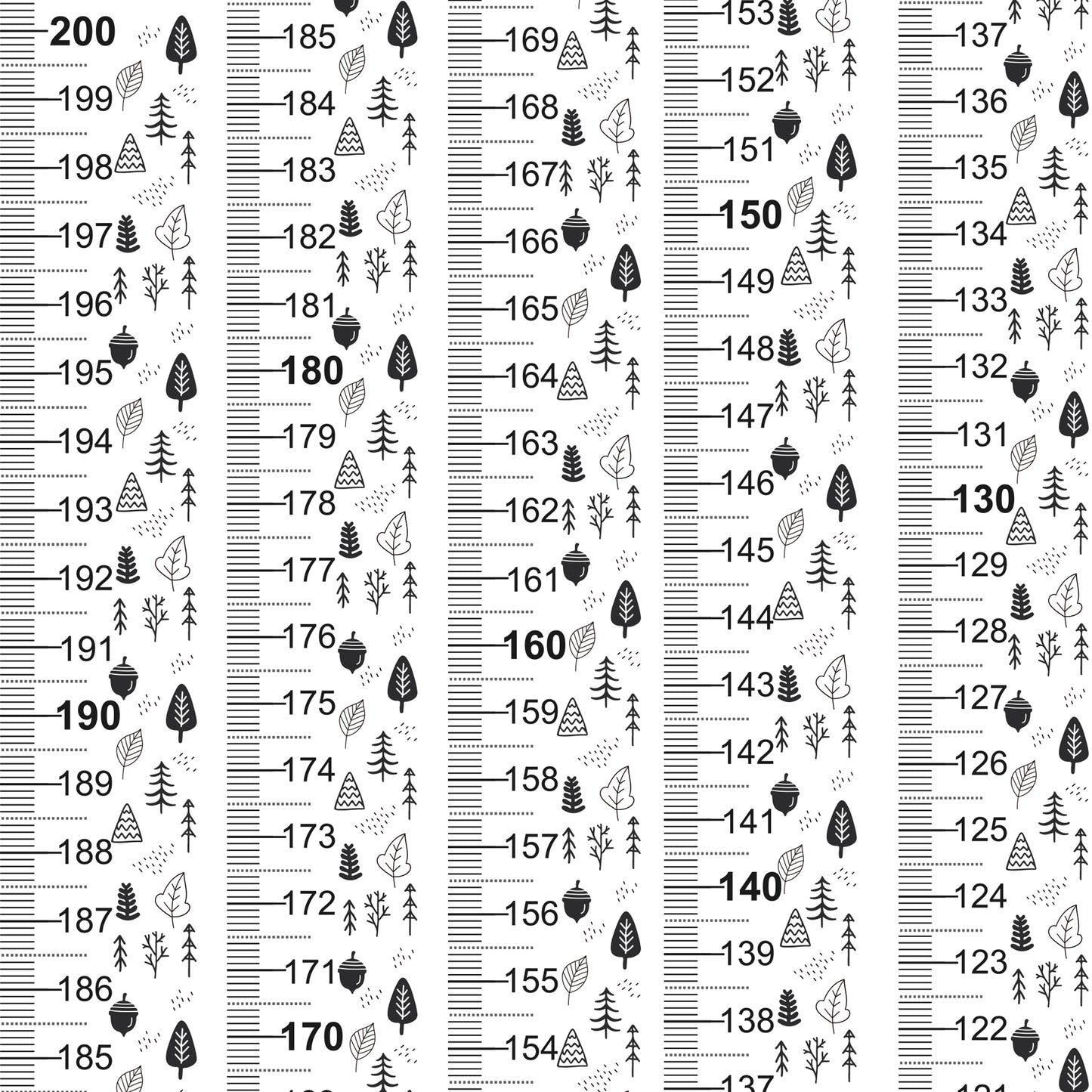 Scandinavian forest design - Door frame height chart