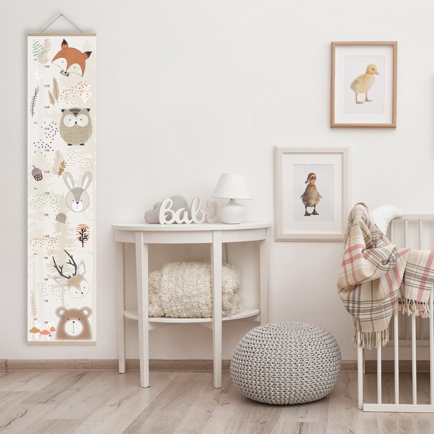 Forest animal height chart