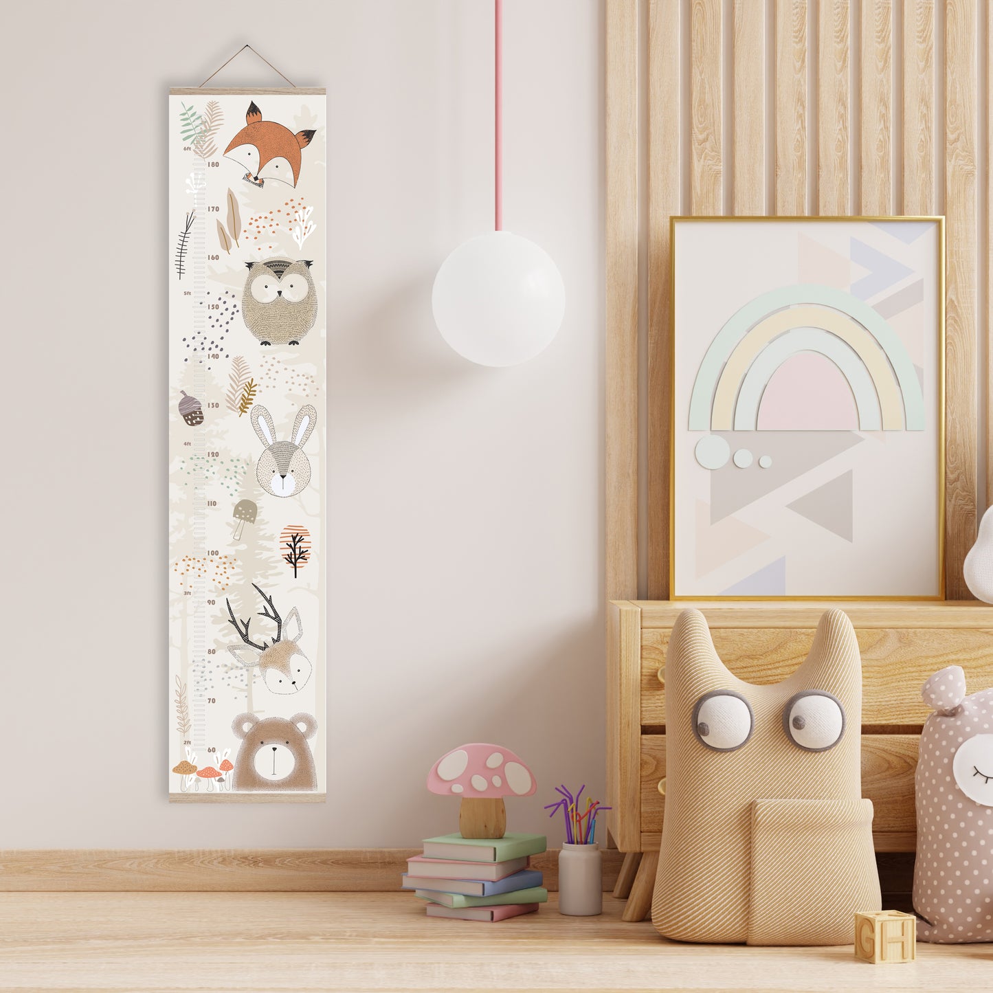 Forest animal height chart