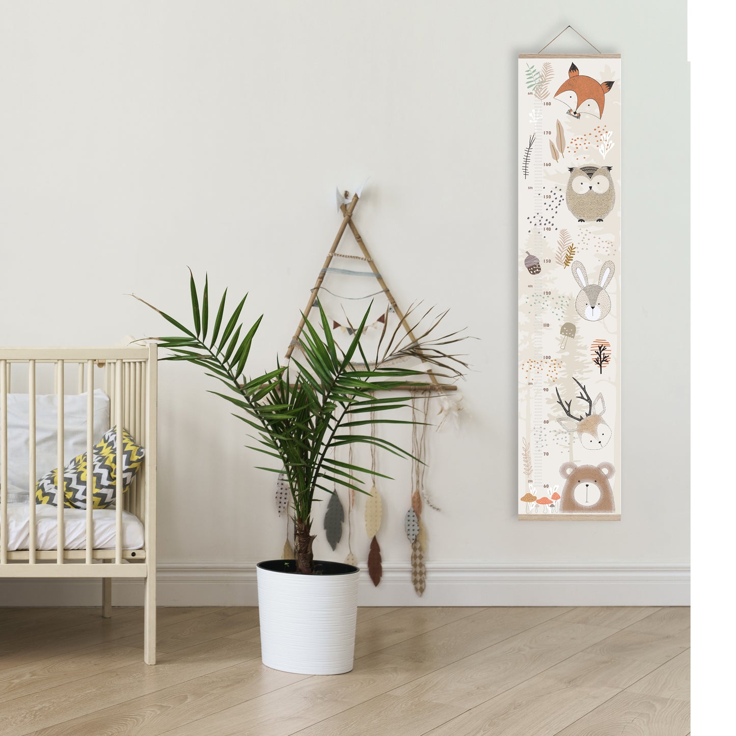 Forest animal height chart