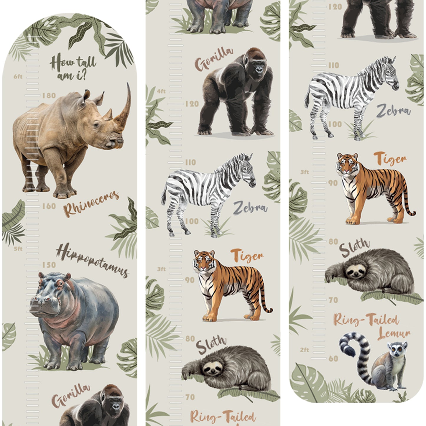 How Tall am i? Jungle Height Chart