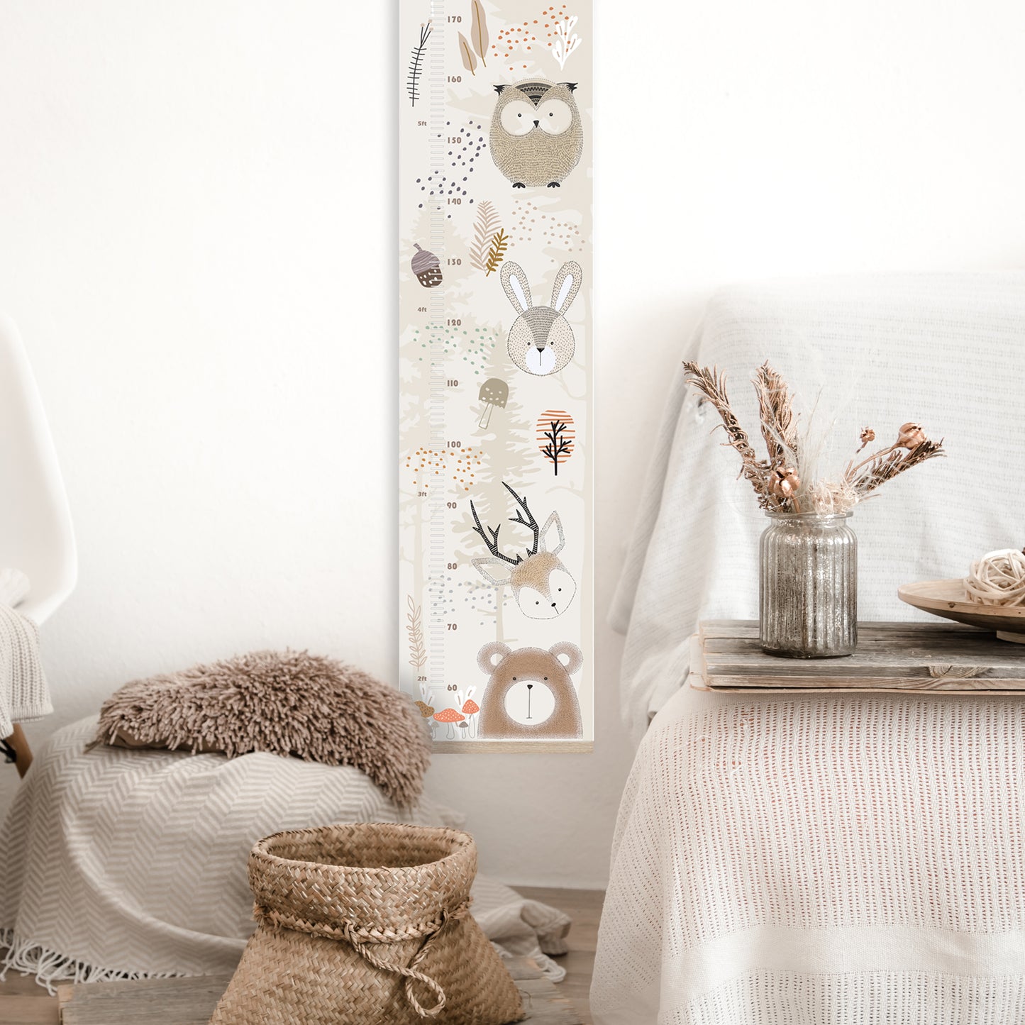 Forest animal height chart