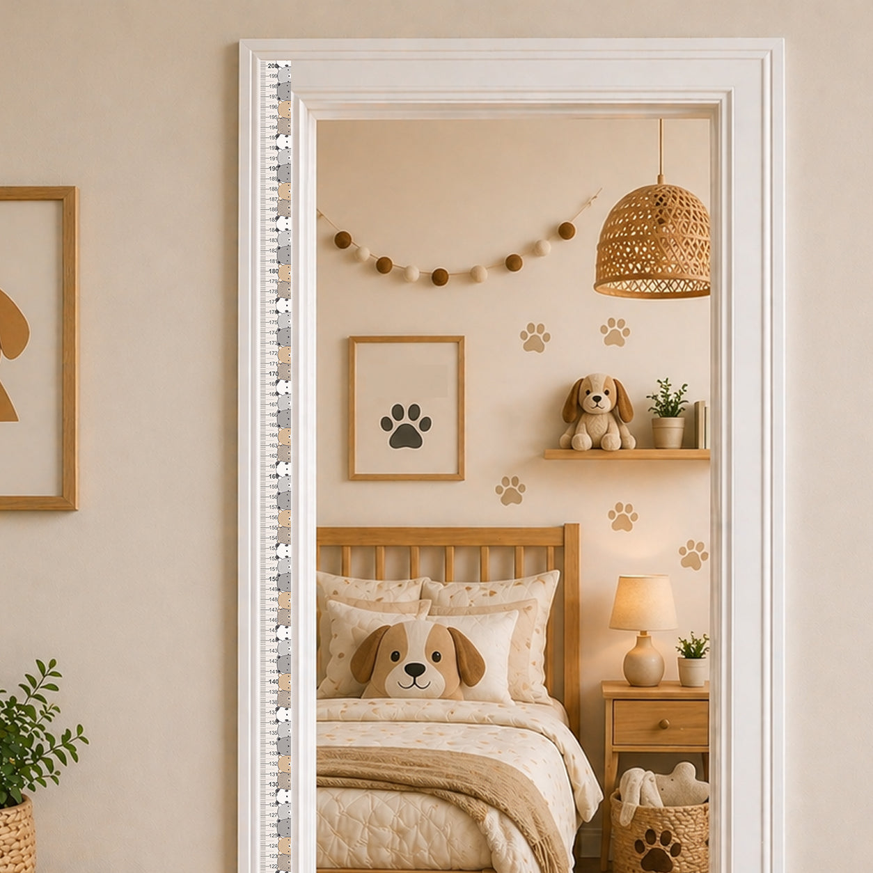 Teddy bear design - Door frame height chart