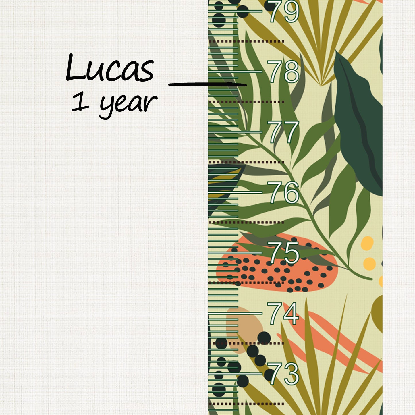 Jungle explosion design - Door frame height chart