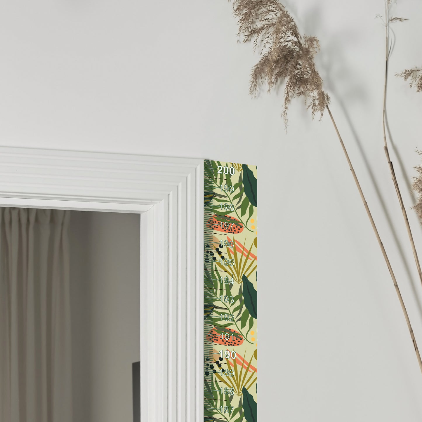 Jungle explosion design - Door frame height chart