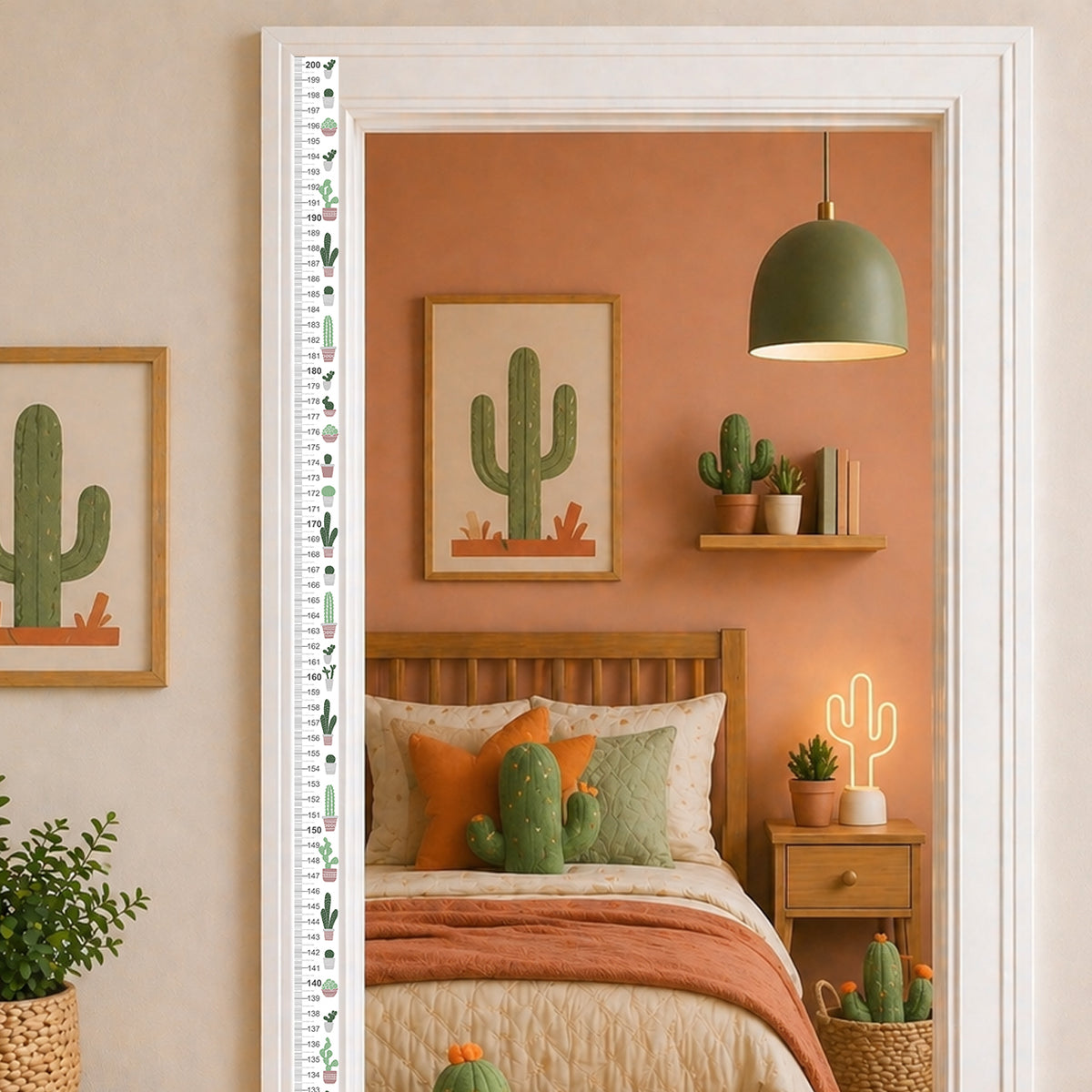 Cactus design - Door frame height chart