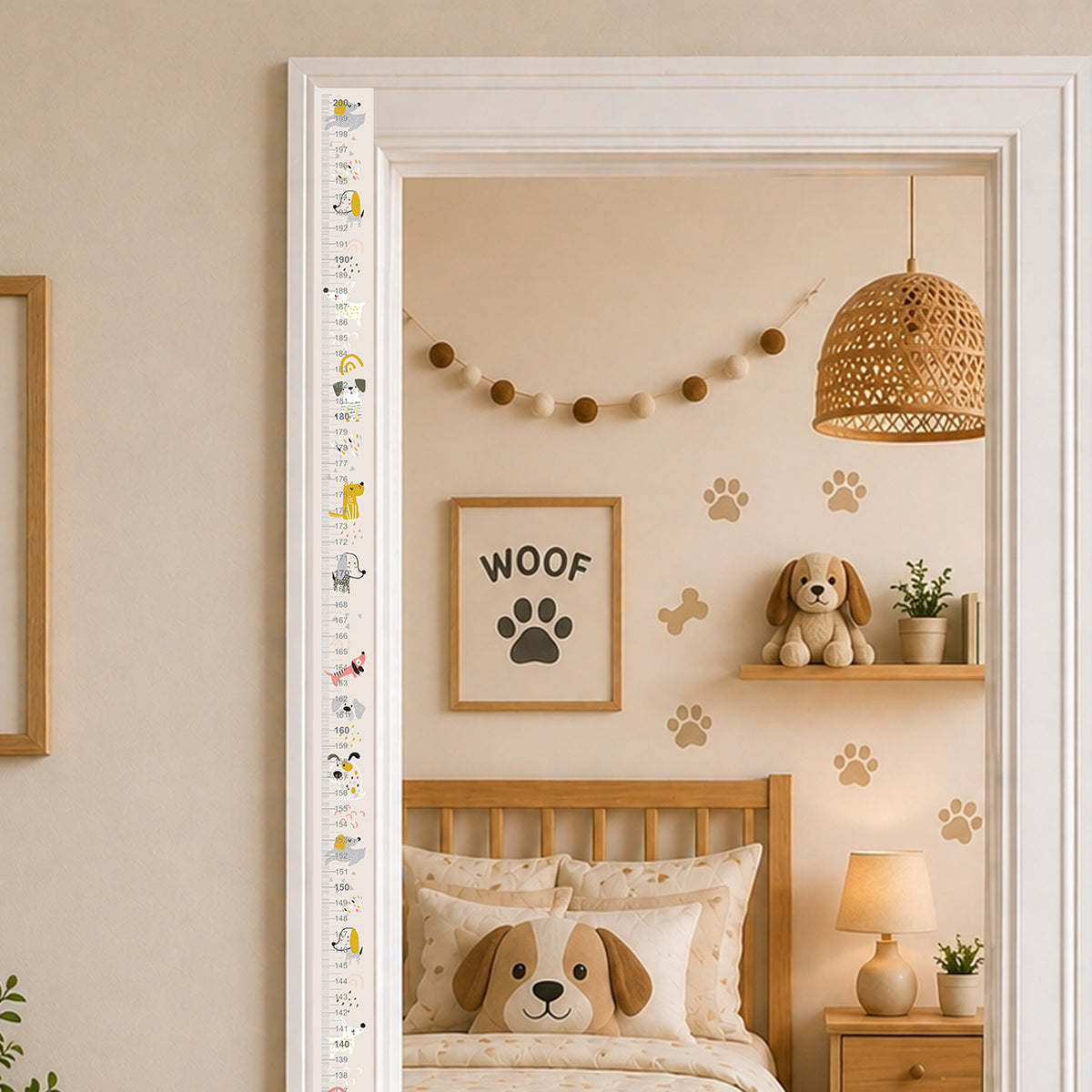 Puppy dog design - Door frame height chart