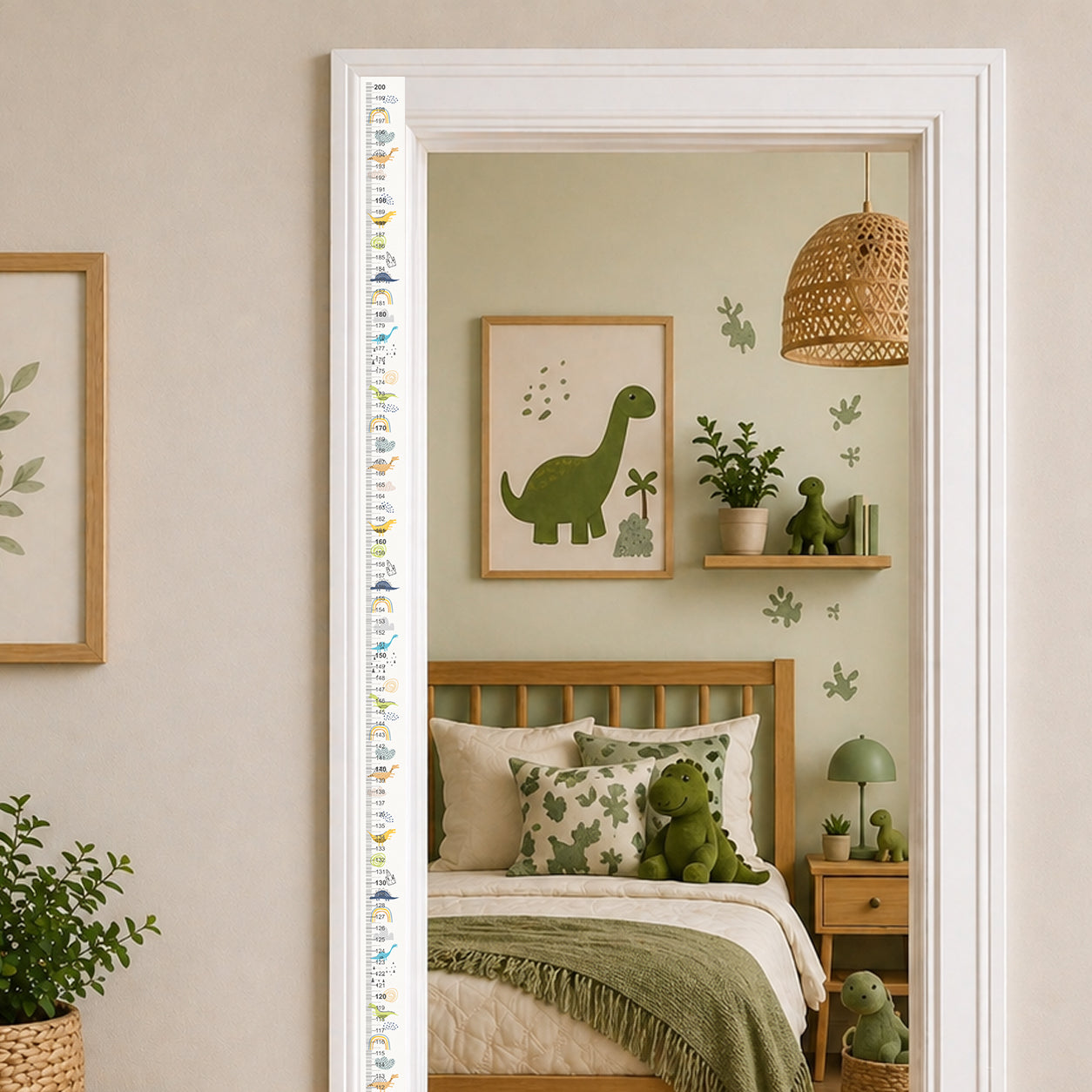 Dinosaur design - Door frame height chart