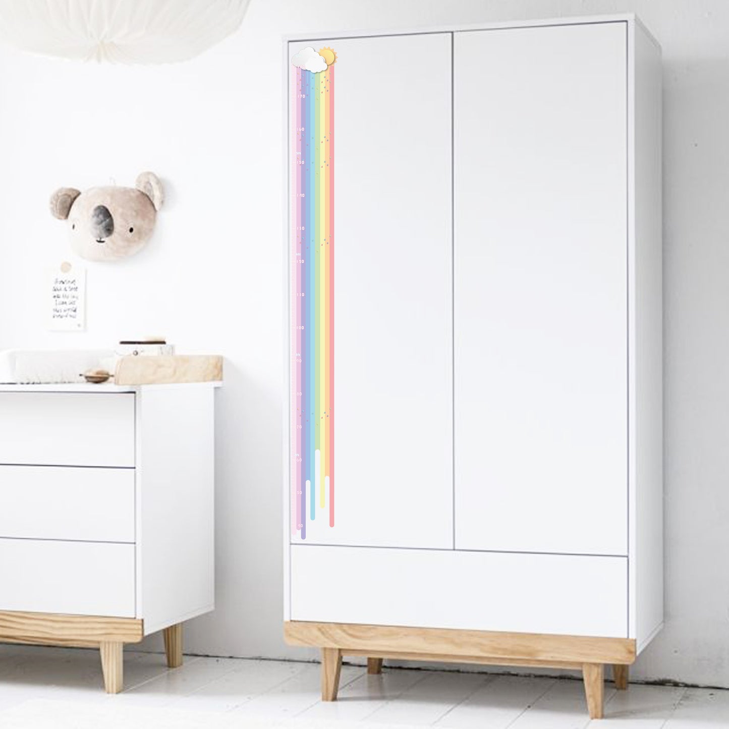 Rainbow design - Height chart