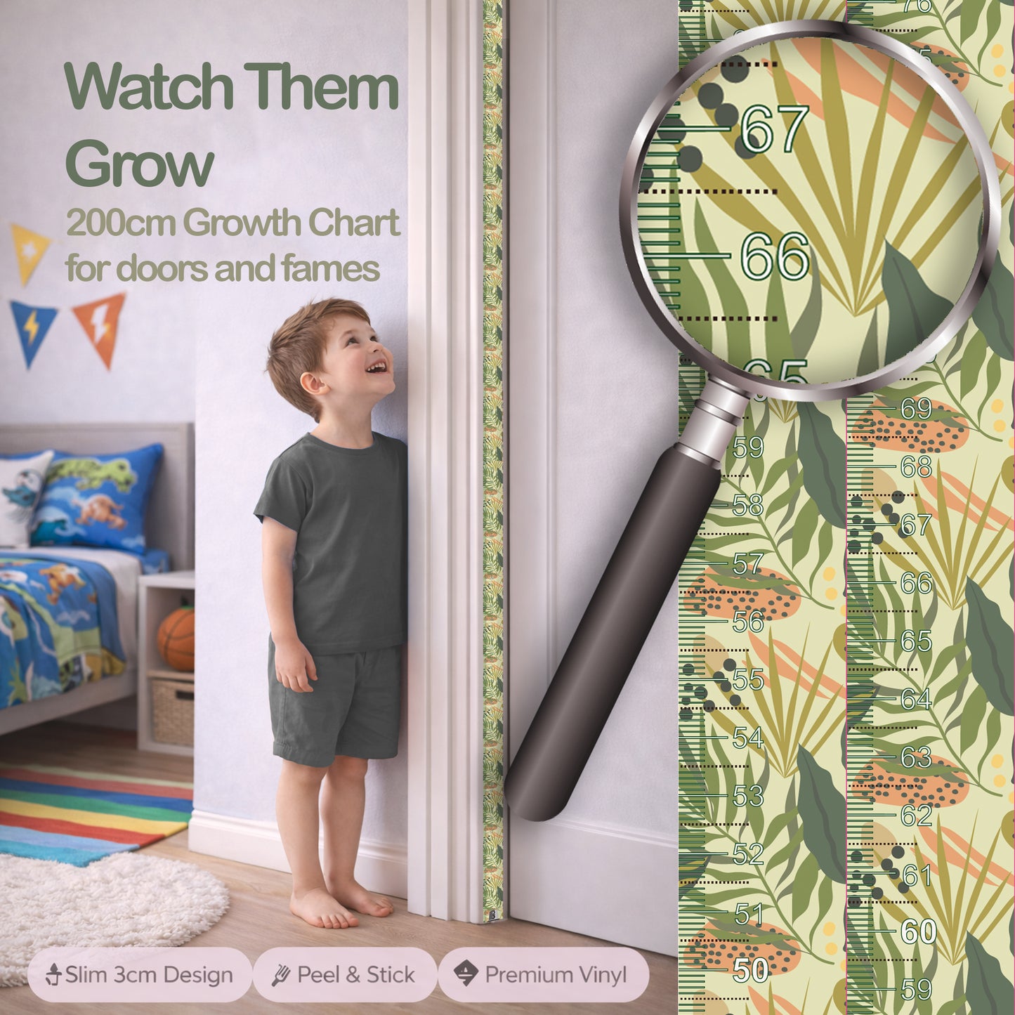 Jungle explosion design - Door frame height chart