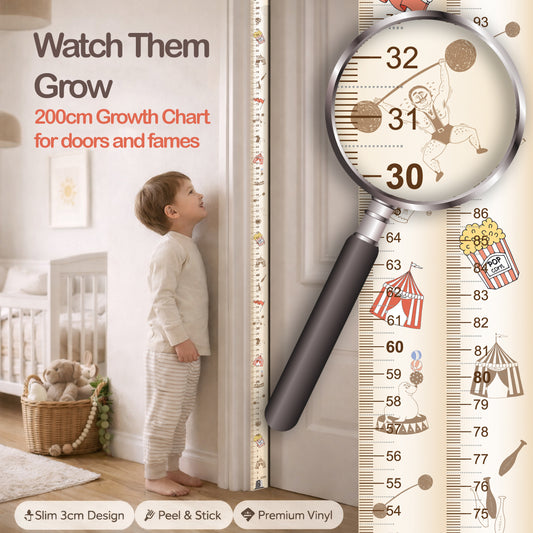 Vintage circus - Door frame height chart