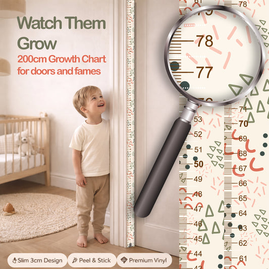 Retro pattern - Door frame height chart