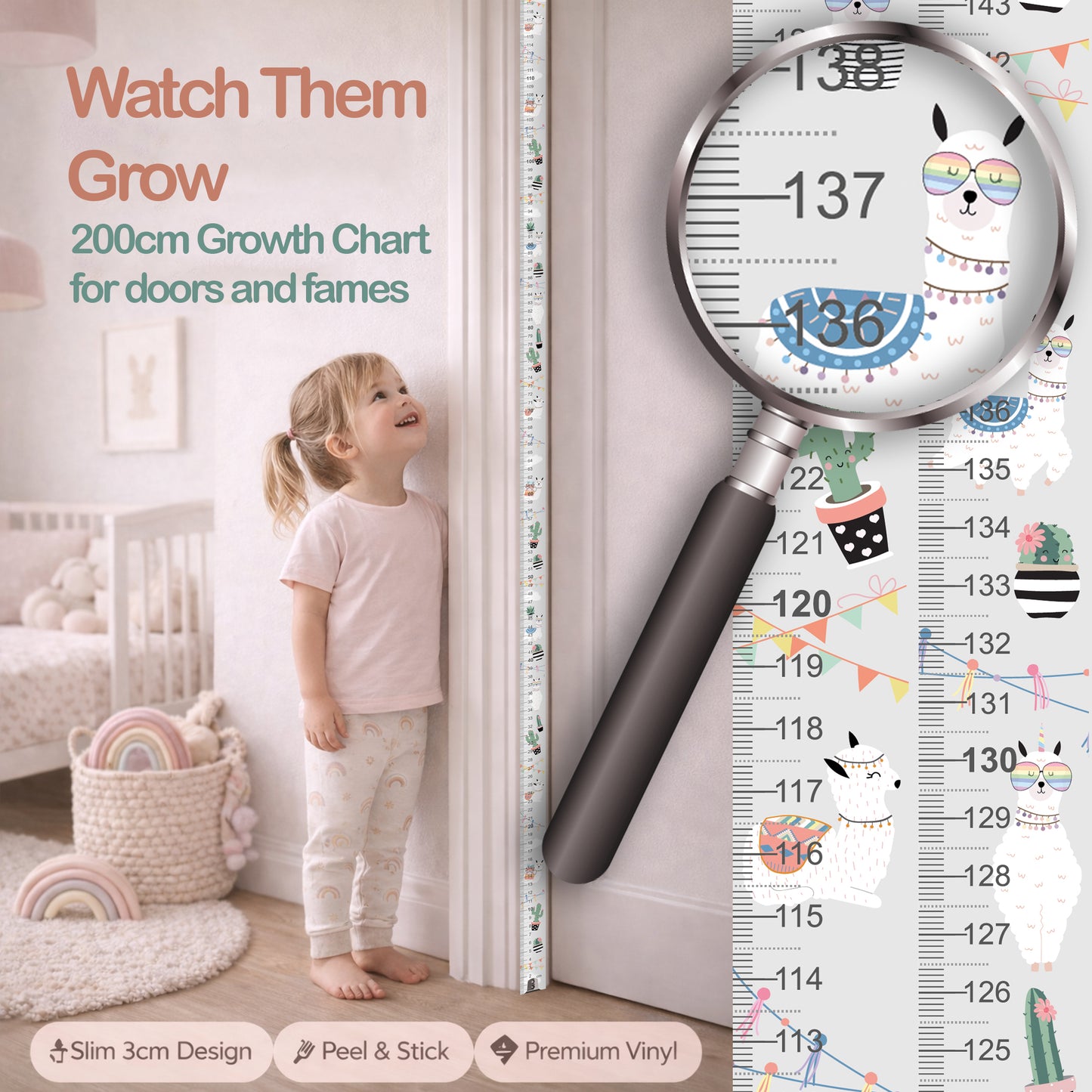 Llama design - Door frame height chart