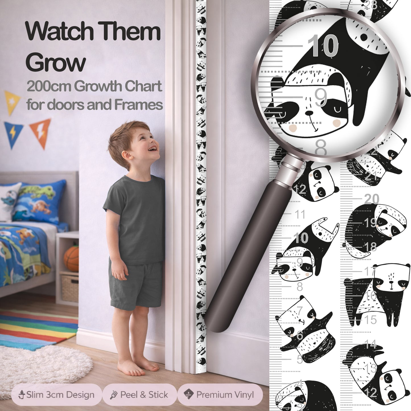 Panda design - Door frame height chart