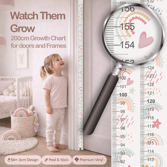 Rainbow design - Door frame height chart