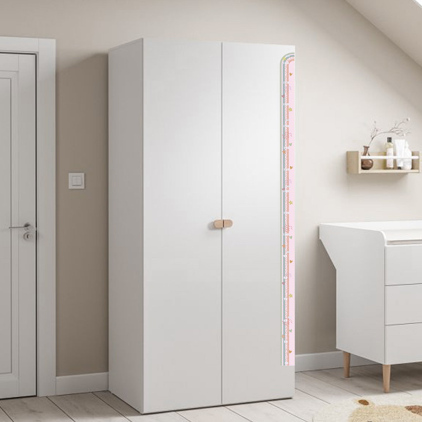 Dreamy Pastel Rainbow - Height chart