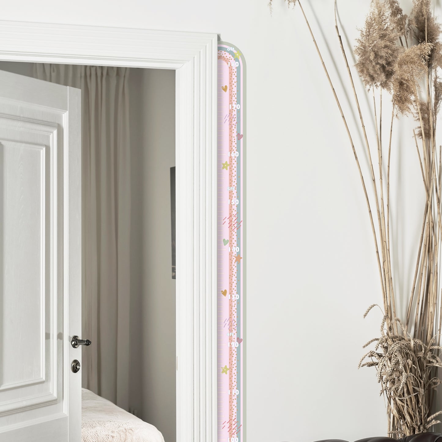 Dreamy Pastel Rainbow - Height chart