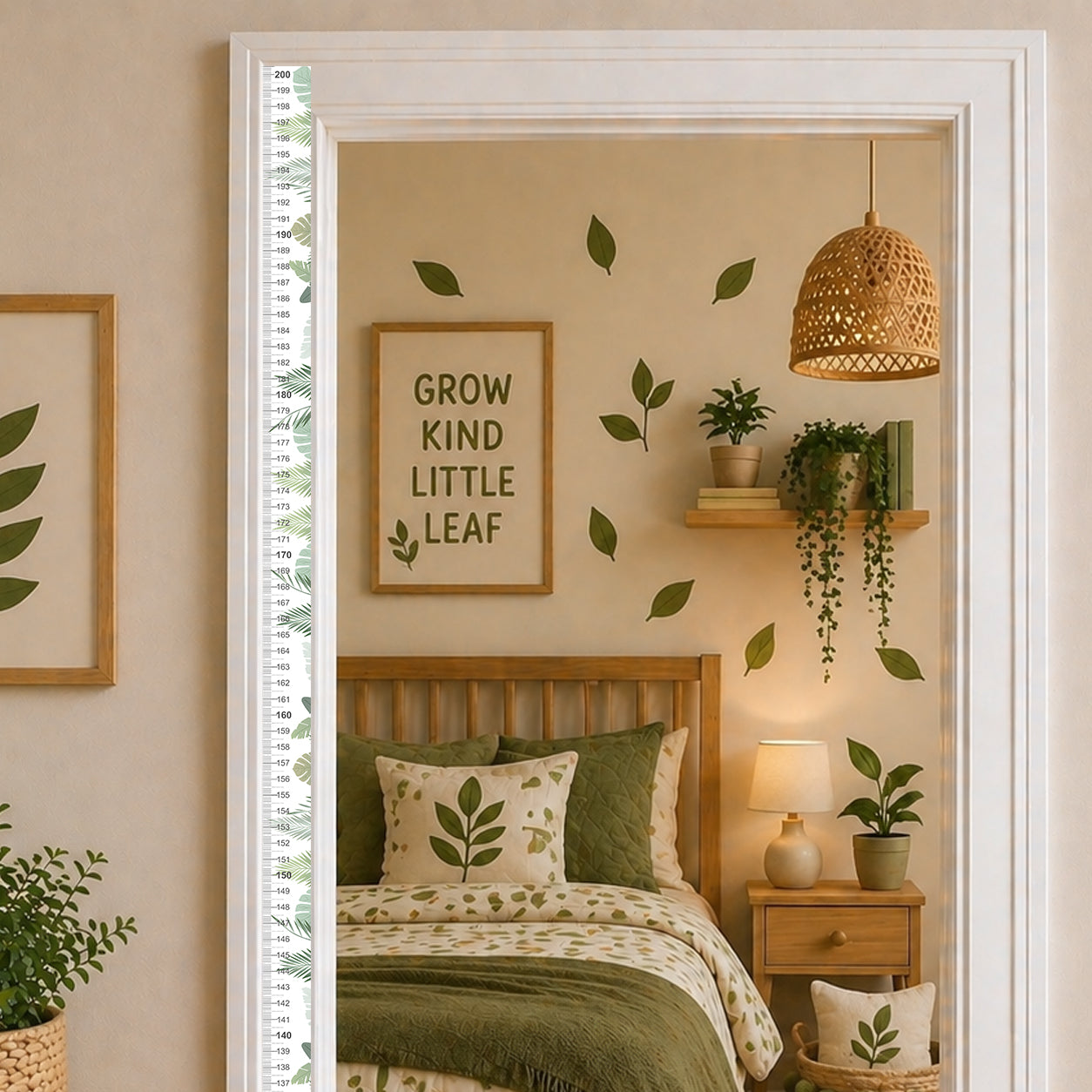 Leaf design - Door frame height chart