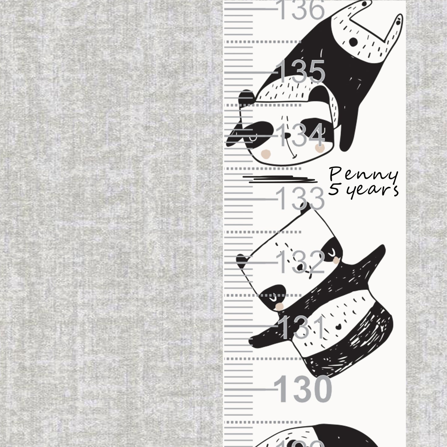Panda design - Door frame height chart