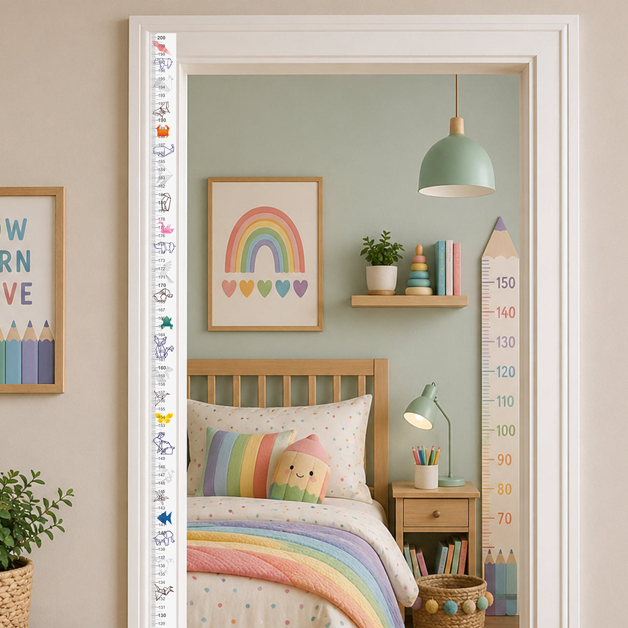 Origami design - Door frame height chart