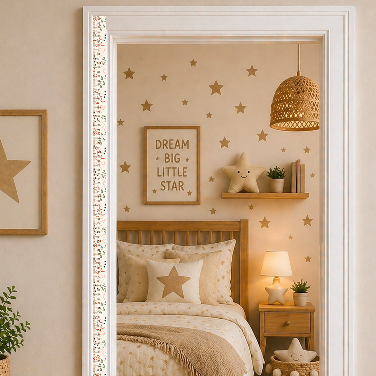 Retro pattern - Door frame height chart