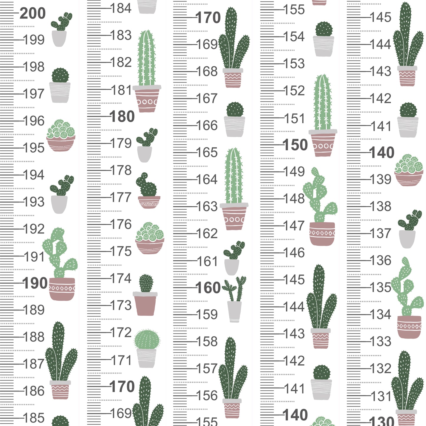 Cactus design - Door frame height chart