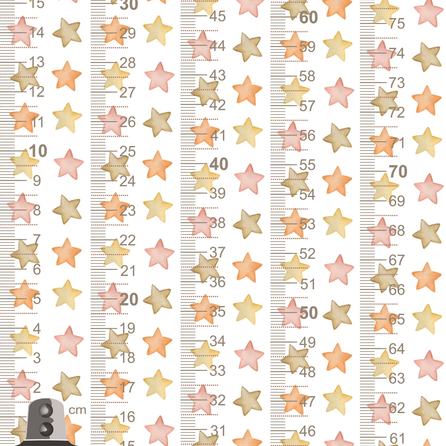 Boho star design - Door frame height chart